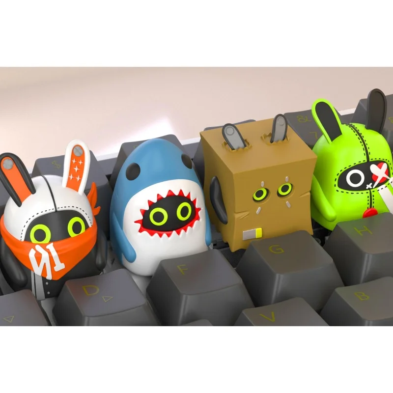 

In Stock Zenless Zone Zero Home Economics Wolf Uncle Lekane Creative Personalized Resin Keycaps Anime Toys
