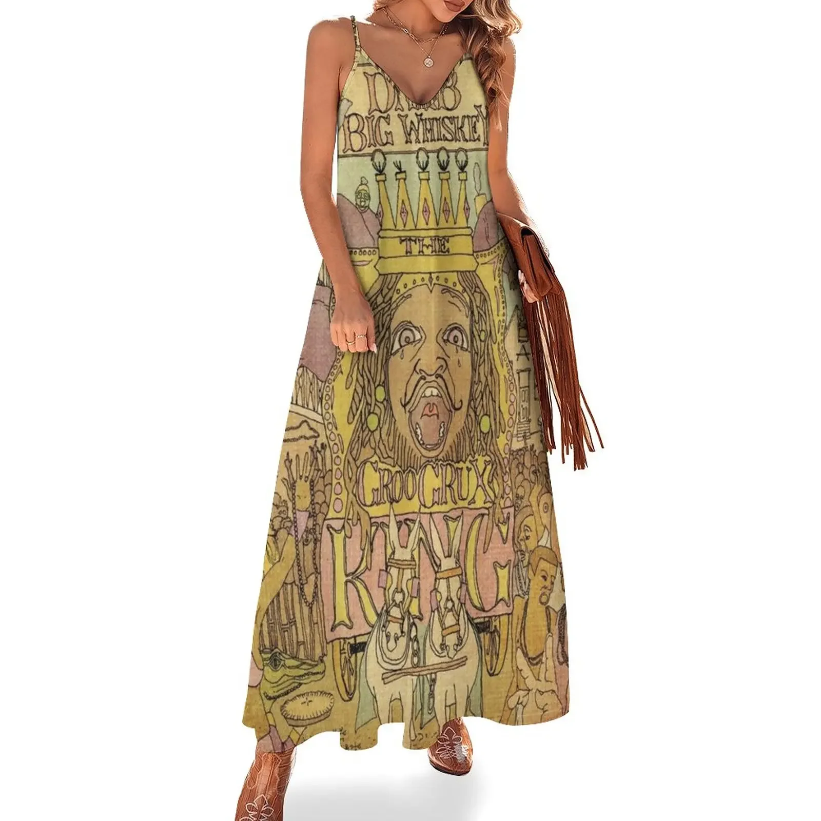 

Grux King Sleeveless Dress Women's skirt Dress vintage