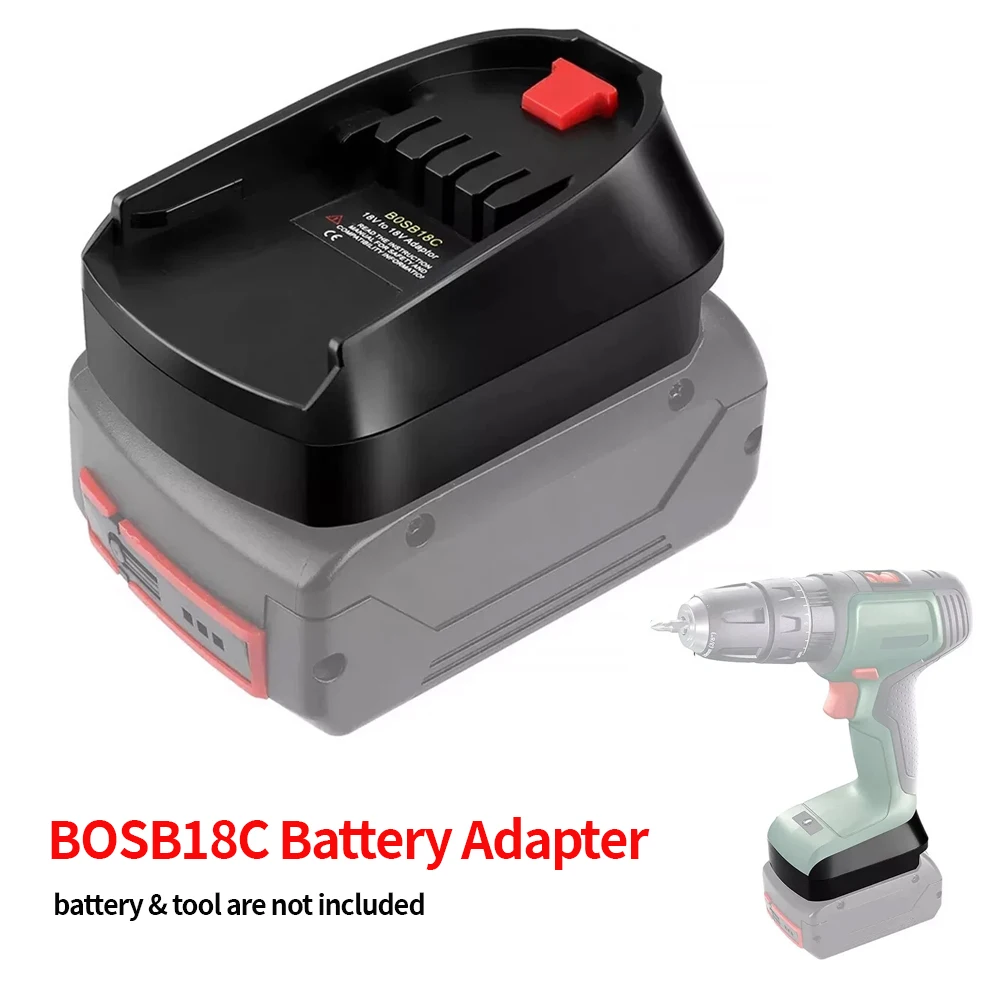 

BOSB18C Battery Adapter Converter for Bosch 18V Li-ion Battery BAT618 Convert To for Bosch PBA Series Electrical Tools Use