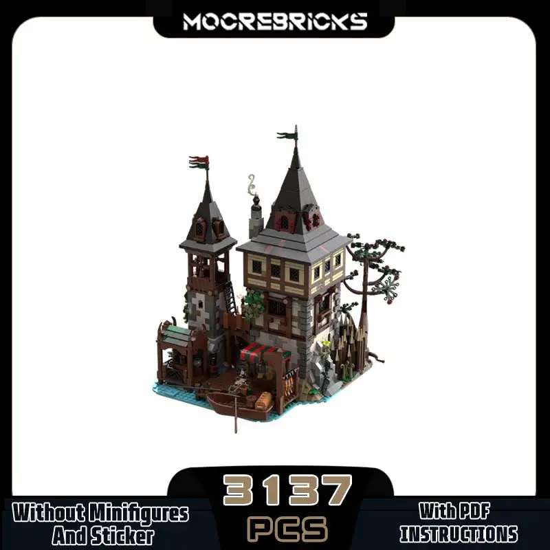 Moc filmes famosos castelo de urso arquitetura blocos de construção modulares palácio medieval modelo originalidade tijolos brinquedos presente natal