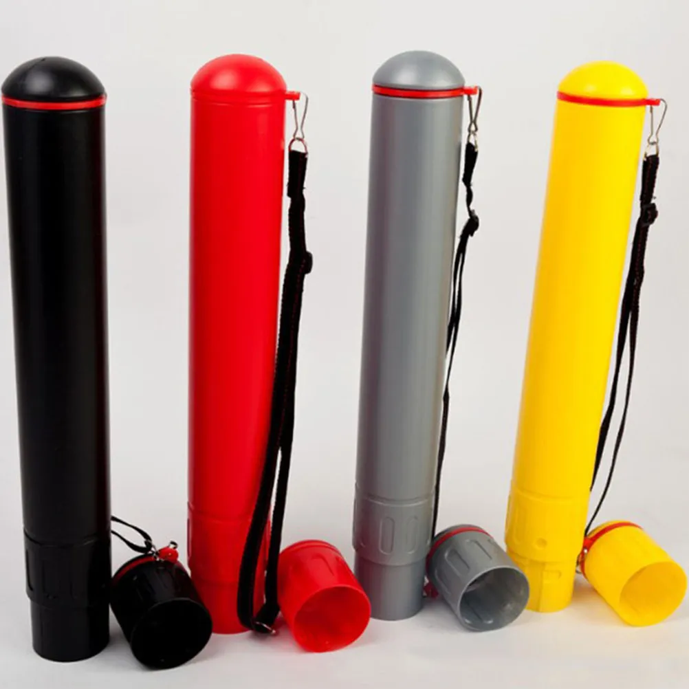 plastic-telescopic-drawing-tube-adjustable-size-waterproof-protective-scroll-storage-case-with-shoulder-strap-for-posters-art