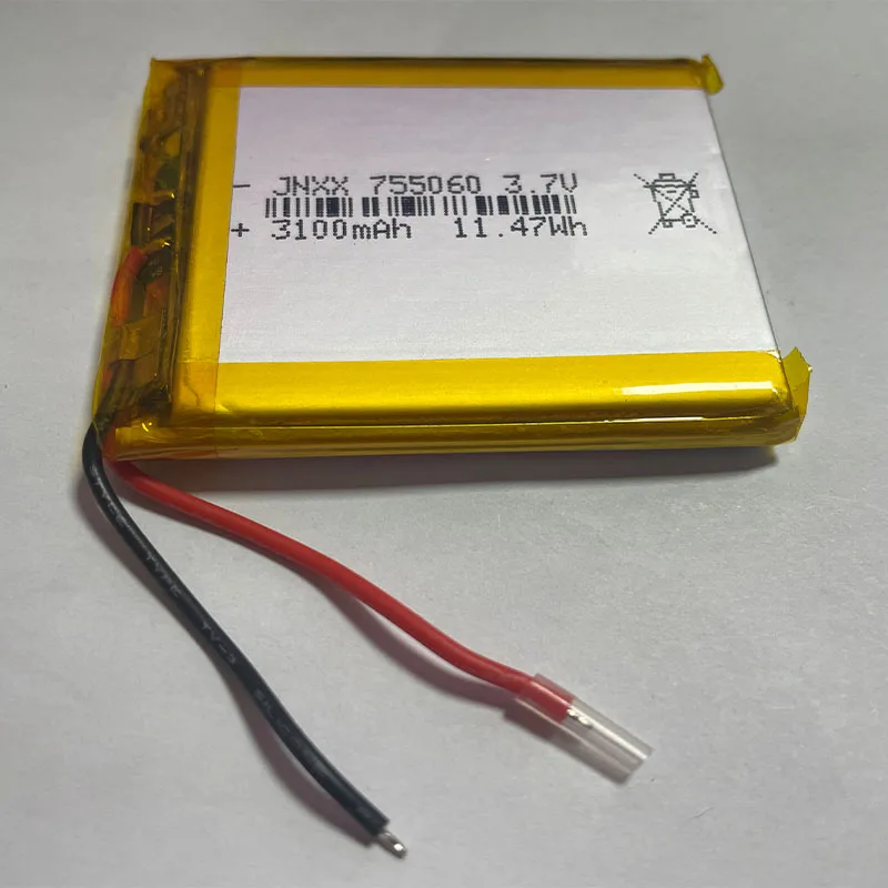 

755060 3000mAh 3.7V Li-ion Battery Polymer Batteries Suitable for Mobile Power Toys Tablet Laptop Beauty Medical Equipment