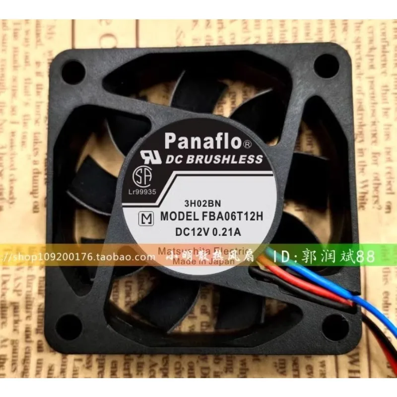 New Cooler Fan for PANAFLO FBA06T12H 12V 0.21A 6015 6CM Cooling Fan 60*60*15mm