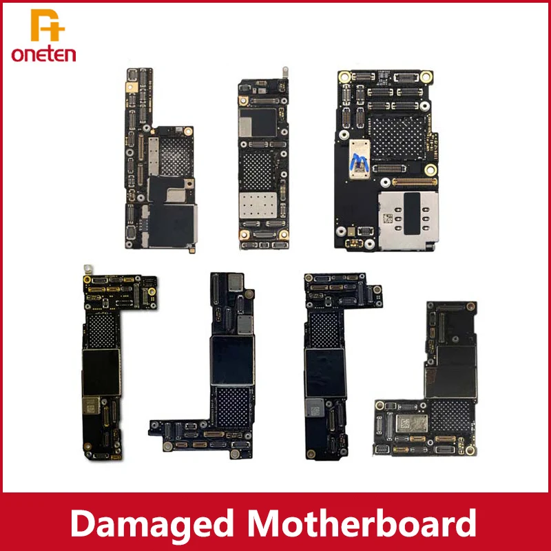 Damaged Motherboard Without NAND For IPhone X XR XS MAX 11 12 13 Pro Max Mini Repair Training Practice Mainboard