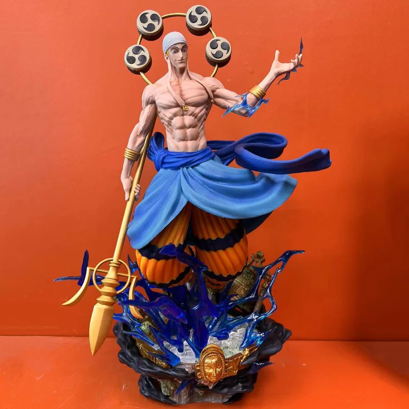 Modèle de figurine d'anime One Piece, Enel, Thunder God, Big First, Gk Statue, Garçons Collection, Décoration de bureau, Ornement, Jouets, Cadeau, 45cm, Lx