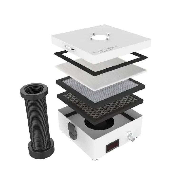 Small Solder Smoke Purifier, Eco-Friendly Solder Fume Extractor with Welding Dust Filter for Soldering Fume Exhaust