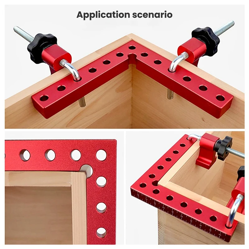 90 Degree Positioning Squares Right Angle Clamping 5.5X5.5Inch Woodworking Carpenter L-Type Corner Clamping Tool