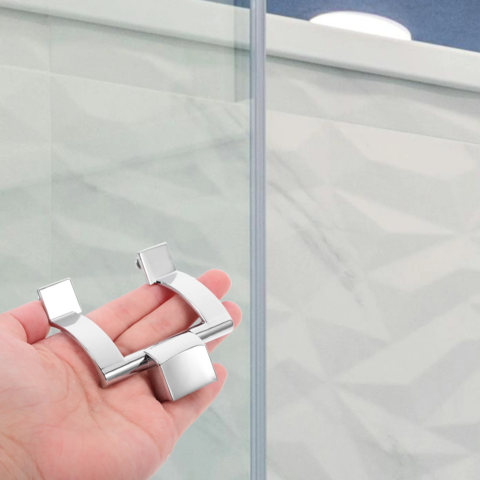 

2 шт. ручки для душевых дверей из цинкового сплава, гладкая матовая отделка, металлические ручки-скобы для замены, фурнитура для раздвижных дверей в ванную
