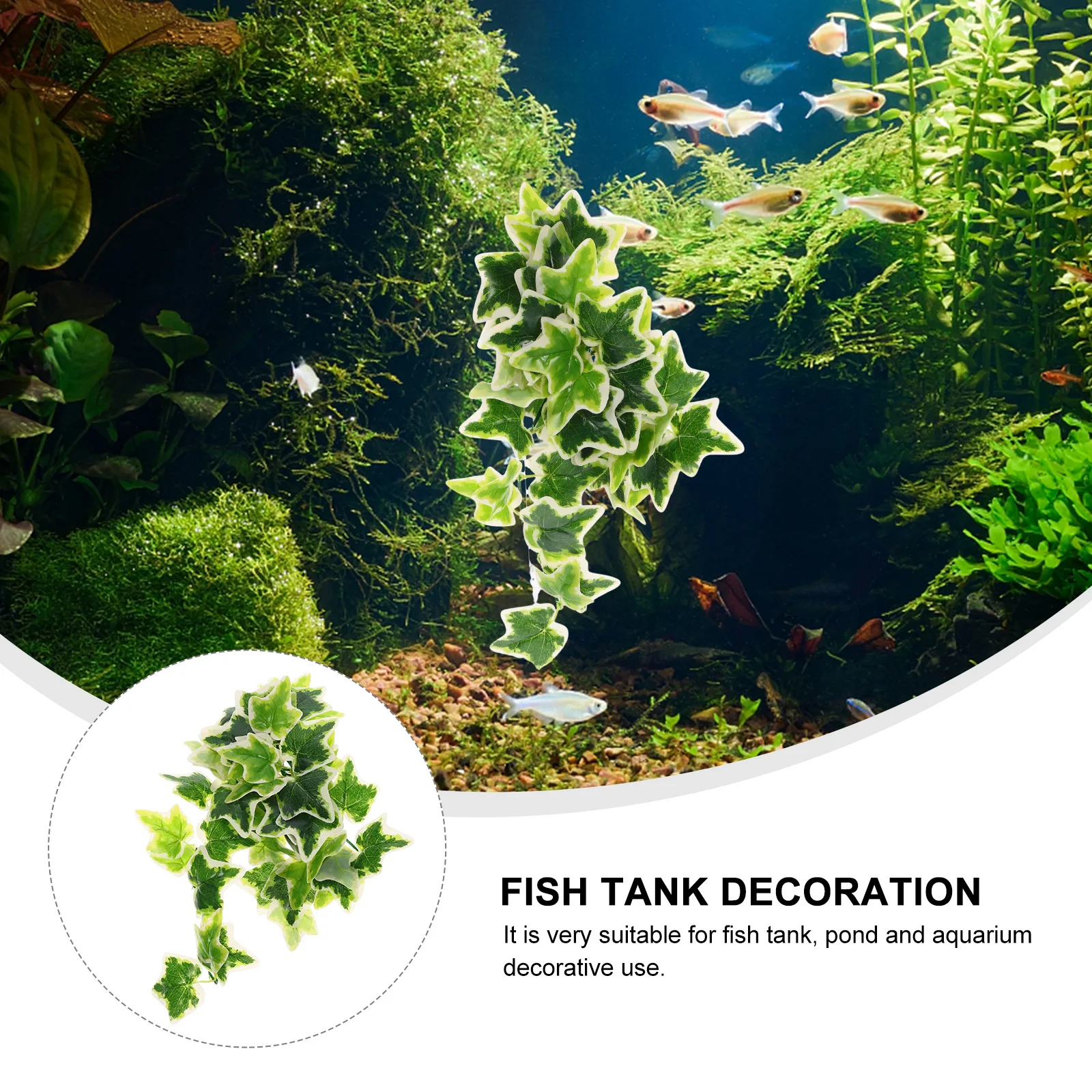

Artificial Reptile Tank Plant Decoration Lifelike Fake Vines for Terrarium Landscape Plant Adornment Safe for Small Pets