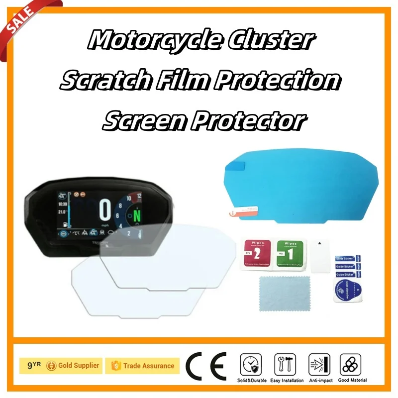 Motorcycle Cluster Scratch Screen Protection Film For Street Triple R/RS, Speed Triple S RS 2018-2023