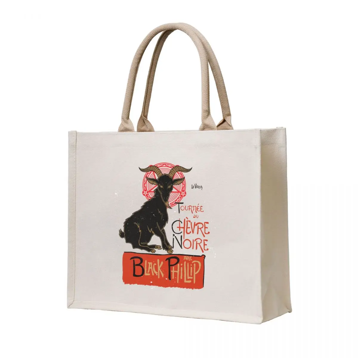 

Black Phillip Tote Bag hand bags handbag Women's bag Canvas shoulder bag