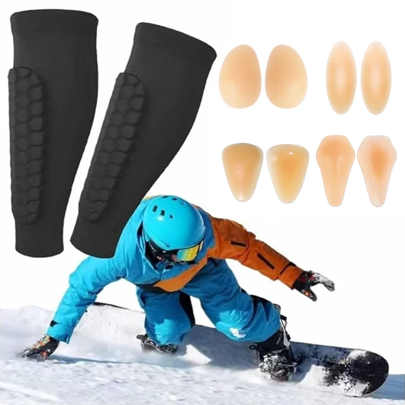 

Snowboard Knee Pad Self-Adhesive Knee Pad Comfortable Skating Hip Elbow Pad Knee Protections for Ice Skating Sking