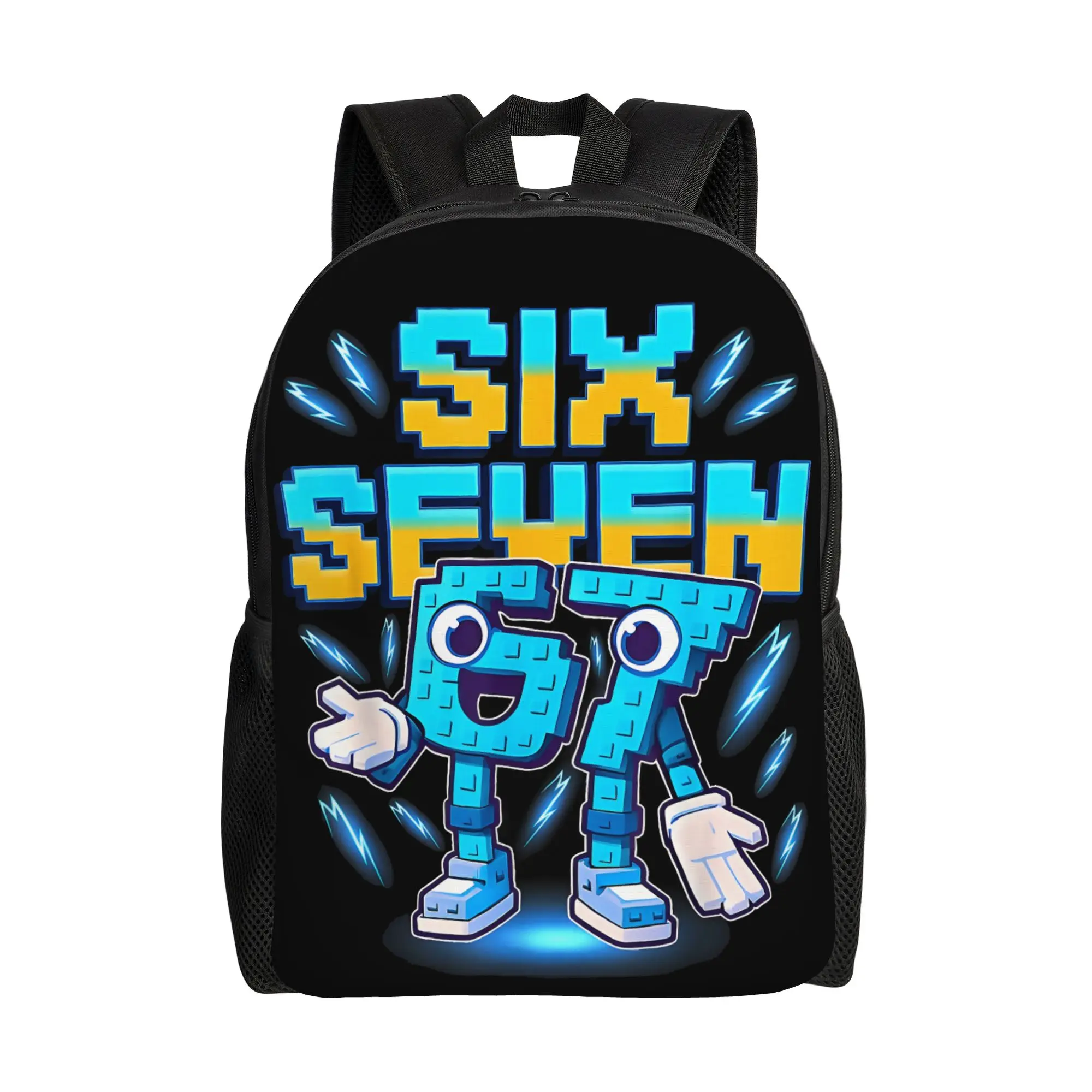 

Custom Six Seven 67 Backpacks for Men Women School College Students Bookbag Fits 15 Inch Laptop Brainrot Italian Funny Bags