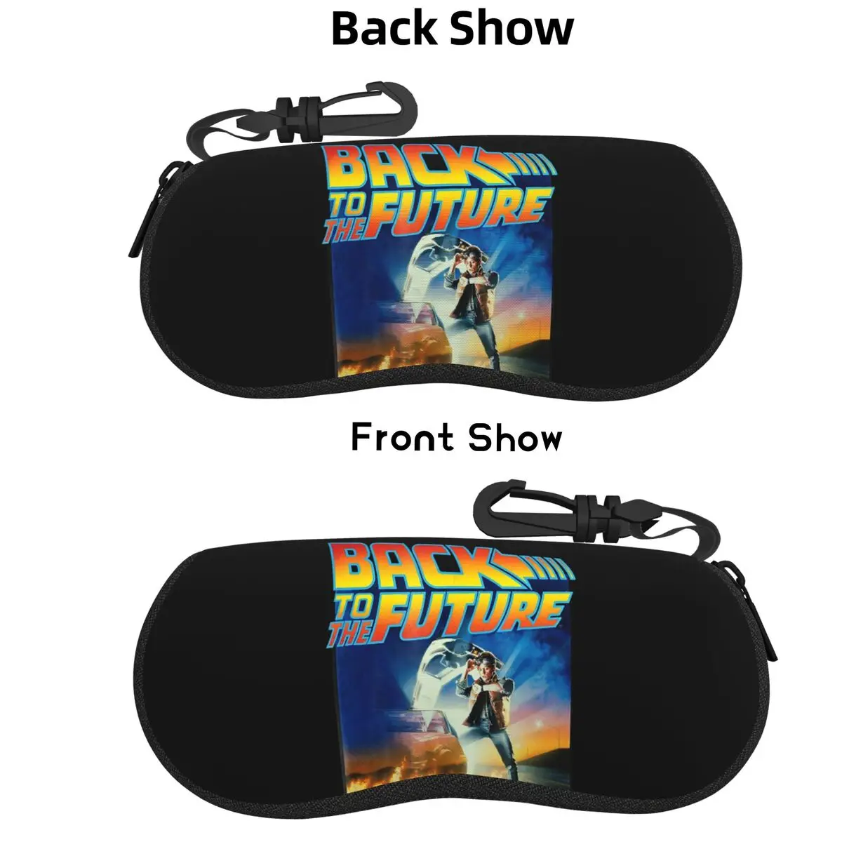

Back To The Future Shell Glasses Case Protector Sunglasses Box Women Men Soft Eyeglass Bag Pouch