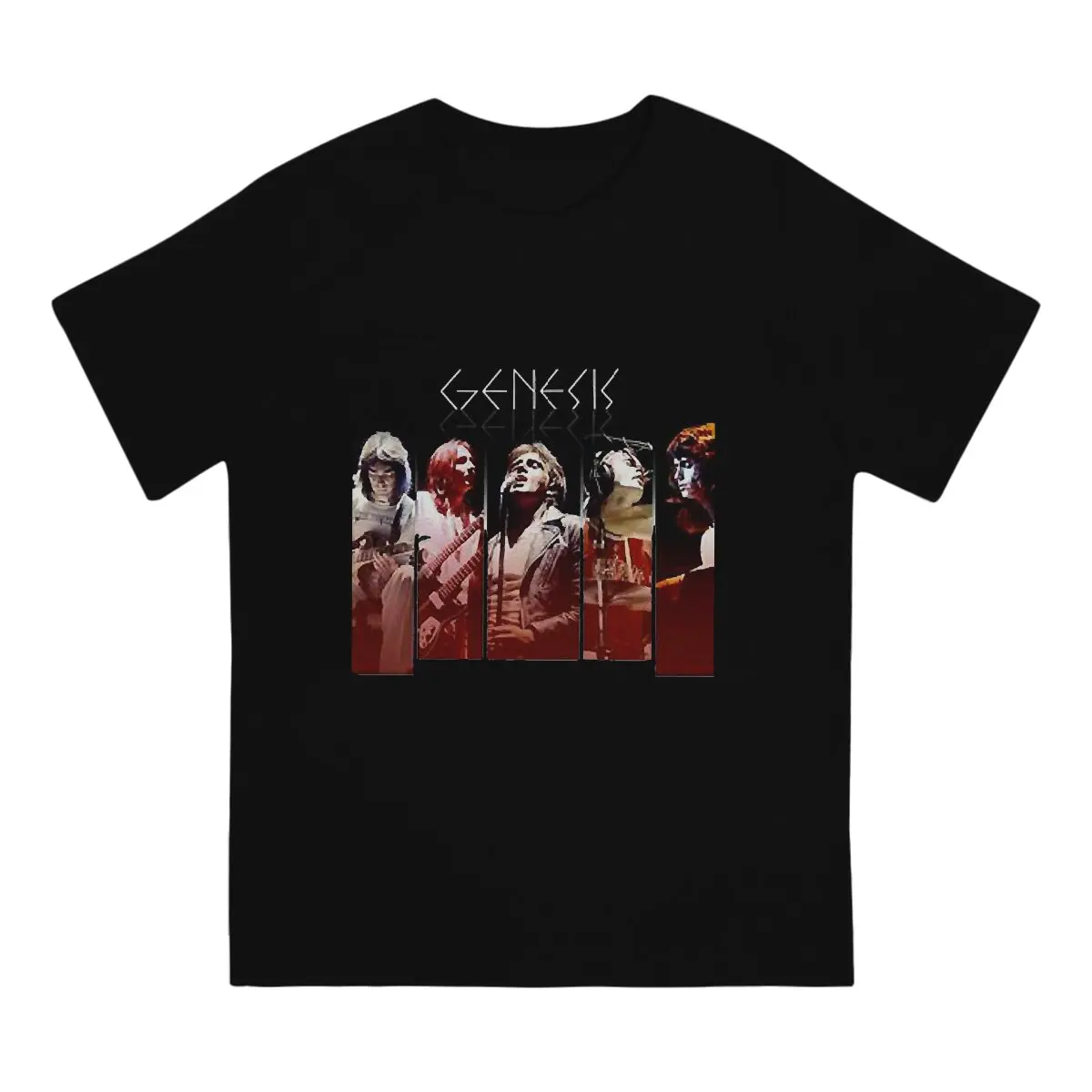 Men T-Shirts One Of The Most Successful Rock Bands Of The 70s, 80s Vintage Pure Cotton Tees Short Sleeve Genesis T Shirts