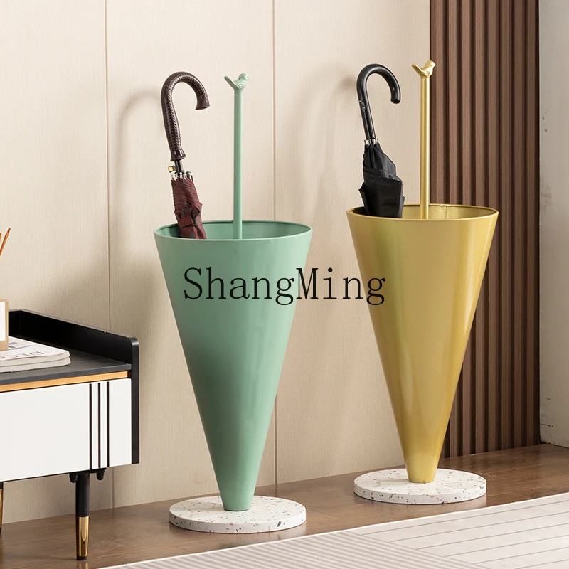

HJ household light luxury door creative umbrella storage rack commercial hotel lobby umbrella bucket