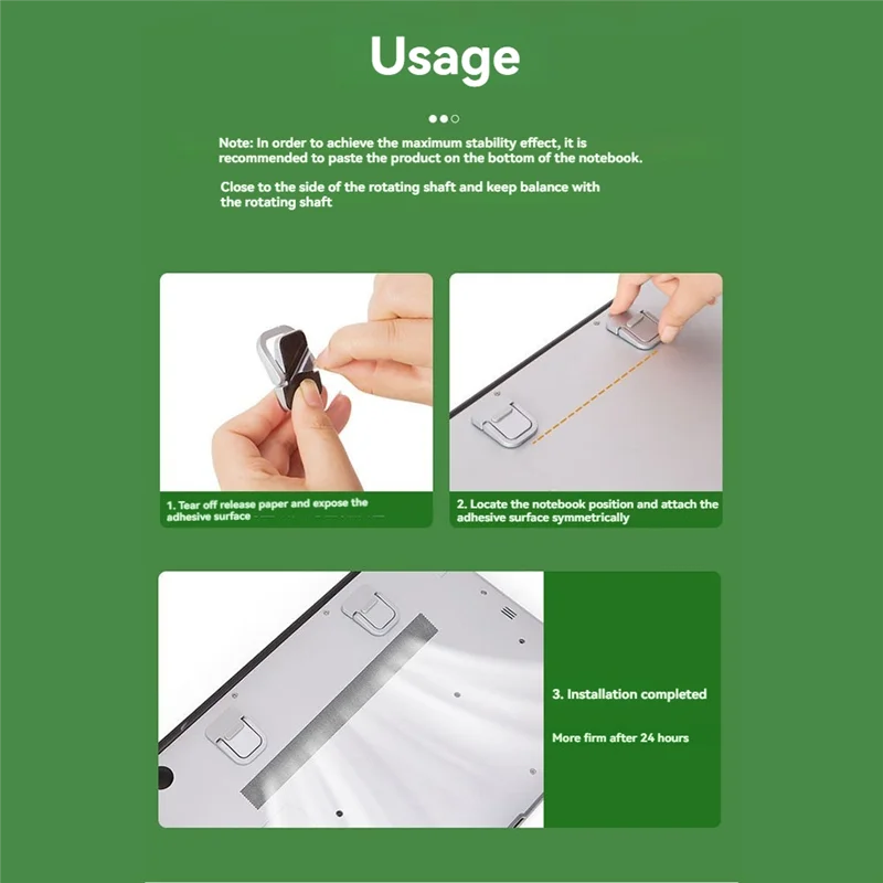 

1 Pair Invisible Mini Legs For Laptop Aluminum Base Support Tools Laptop Stand Radiator For Keyboard Holder