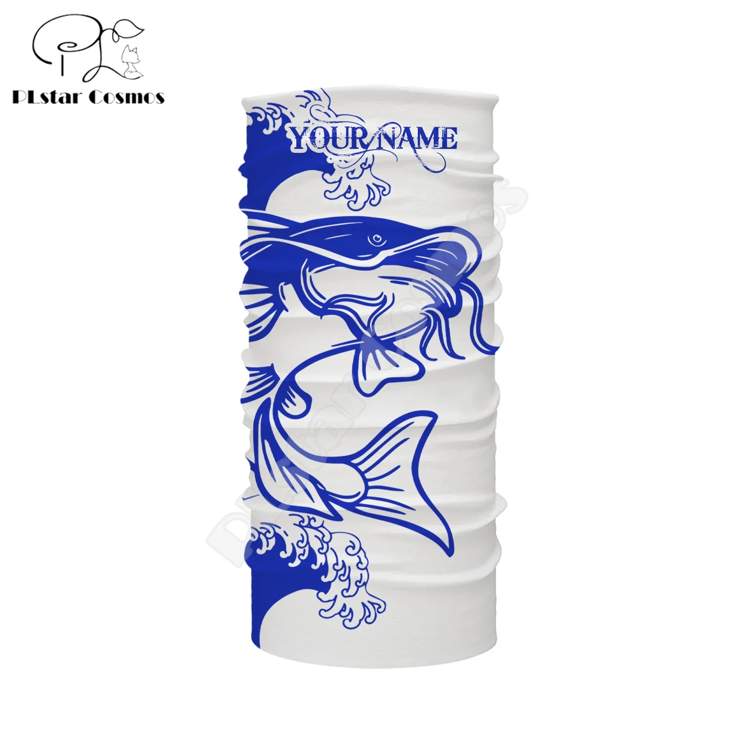 Nome personalizzato Animal Bass Mahi Fishing Graffiti Gradient Fish Tattoo Retro 3dprint Summer Harajuku Face Mask foulard sciarpa A4