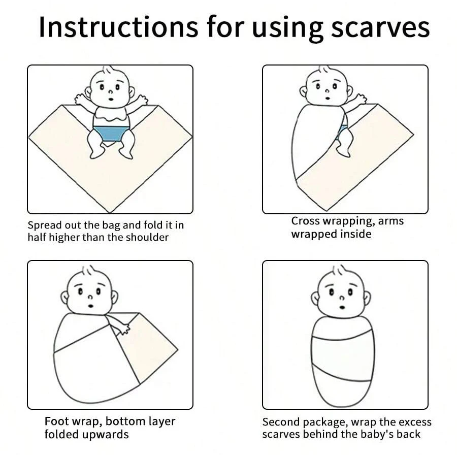 قطعة واحدة من بطانية قماط الموسلين للأطفال، منشفة لف غرفة التوصيل لحديثي الولادة، متعددة الوظائف ومتعددة الاستخدامات، قابلة للغسل بشكل متكرر، ناعمة وصديقة للبشرة، مريحة لاستخدام الطفل، مناسبة كهدية