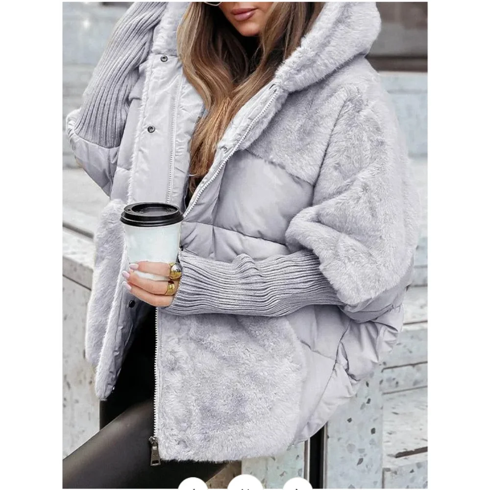 Winter Jacket Women 2025 Loose New Down Jacket Hooded Long Sleeve Winter Clothes