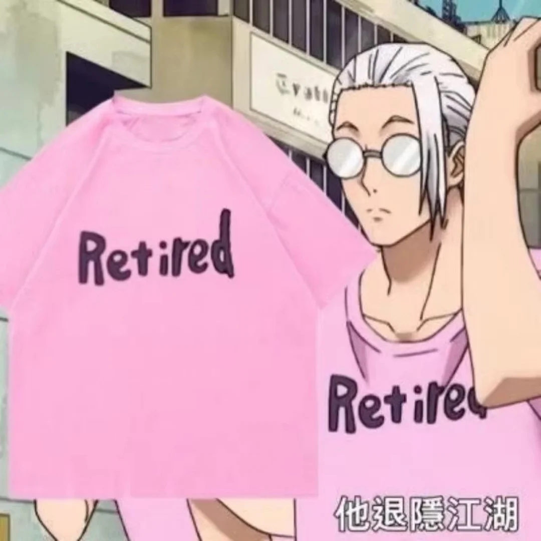 Sakamoto Tarou Anime Grafik Sommer Kurzarm T-Shirt Unisex Cosplay Kleidung für Erwachsene Kinder Alltags-Freizeitoutfit