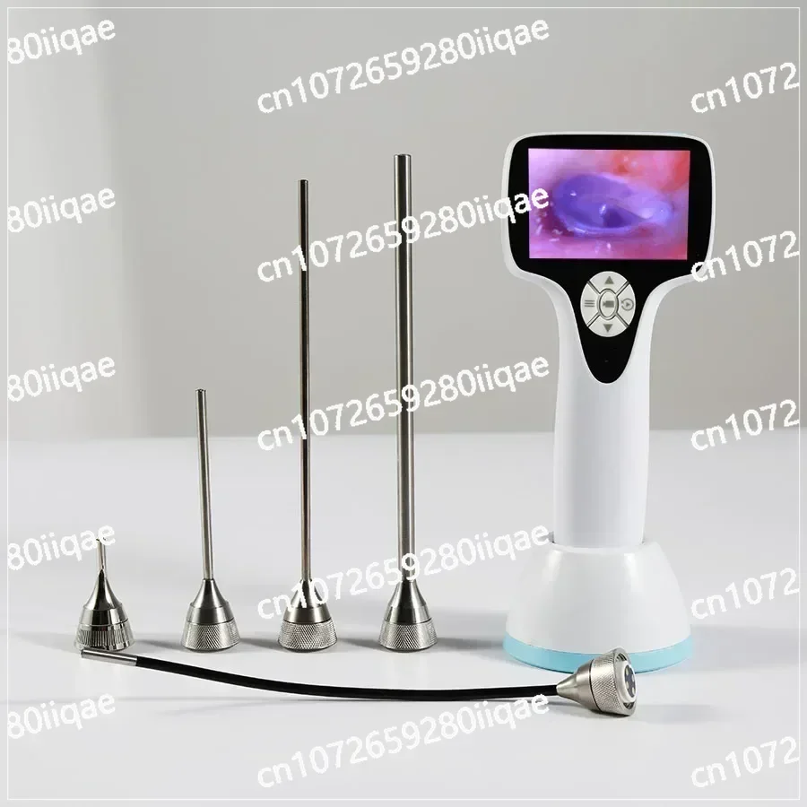 Flexible and portable medical full HD endoscope set for otolaryngology, used for nasal endoscopic diagnosis