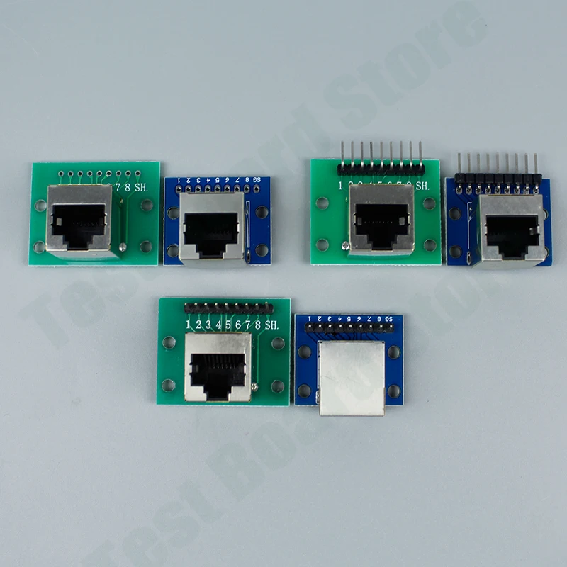 1Pce RJ45 adapter board 8P XH2.54 module Ethernet connector Vertical and horizontal network interface circuit board