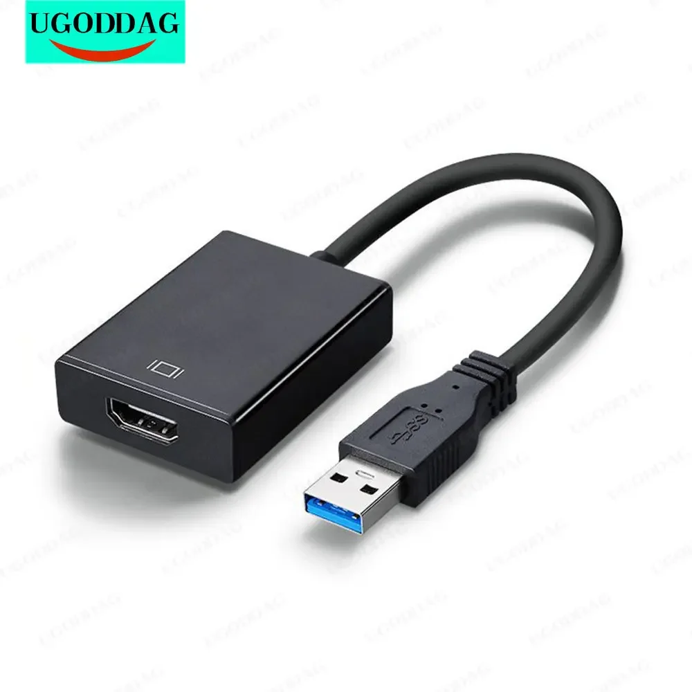 USB 3.0 to HDMI-Compatible Free Driver Converter Multi Display Graphic Adapter for PC Laptop Projector HDTV External Video Card