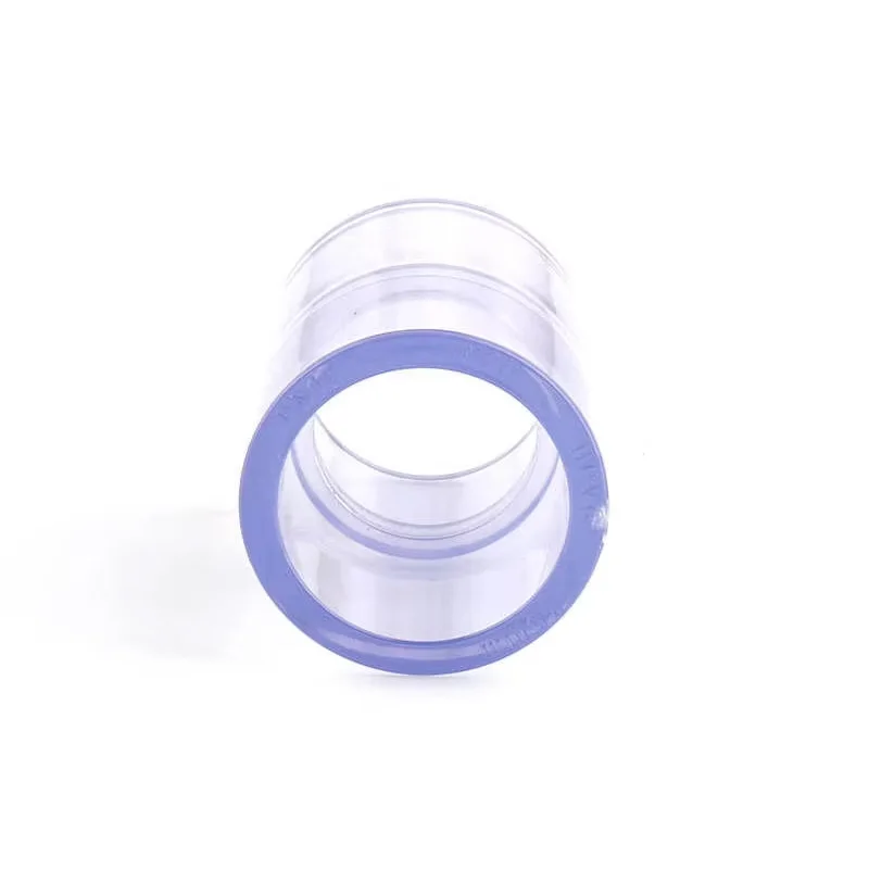 Transparent Blue UPVC Pipe Connectors Aquarium Fish Tank Water Tube Joints Garden Irrigation Drainage Tube Fittings Adapters