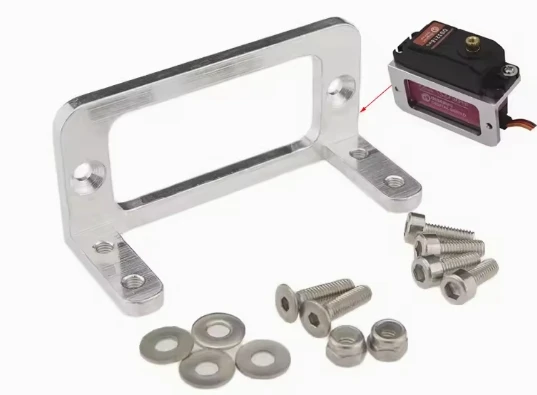 Servohalter, Servohalterung, CNC-Aluminiumlegierung, für RC, Boot, Auto, Flugzeug, Servo, 1 Stück
