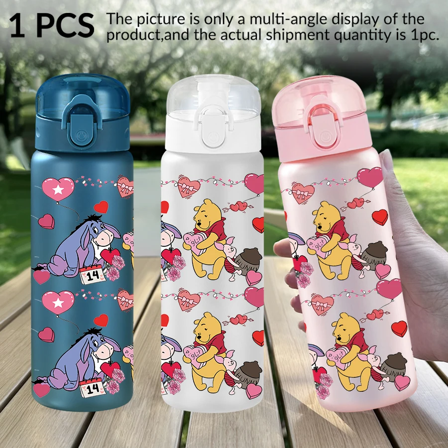 1 قطعة ديزني ويني ذا بوه/النمر/منقوشة 26 أوقية زجاجة مياه بلاستيكية كوب رياضي كهدية عيد ميلاد/العودة إلى المدرسة