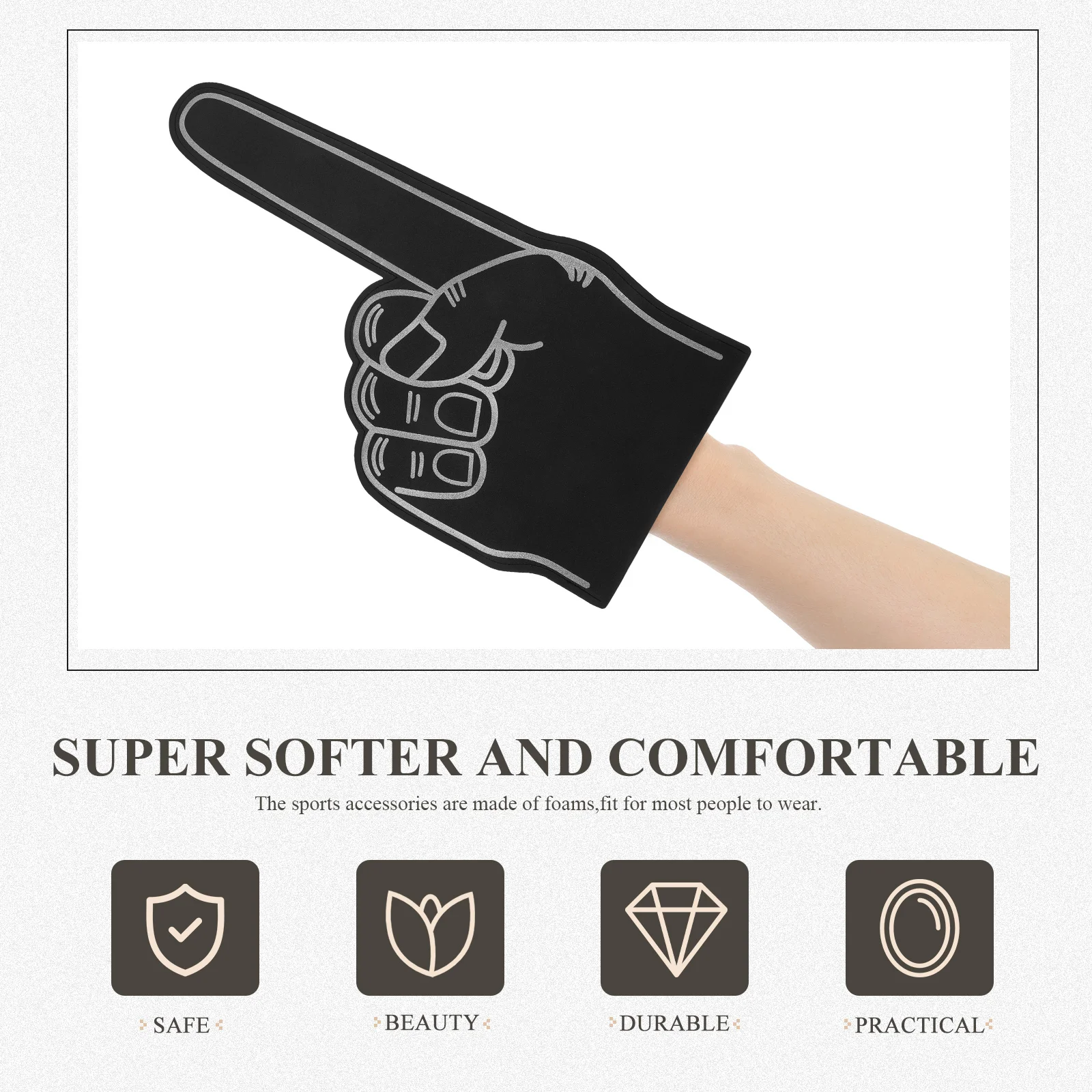 многоразовые пенопластовые пальчики для черлидинга