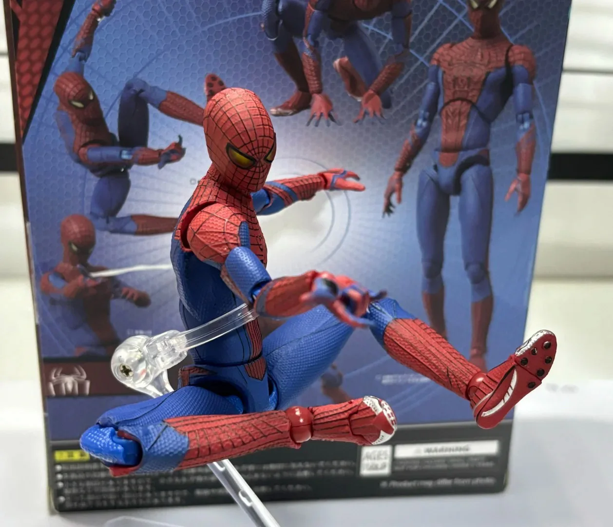 

Ct Toys Mafex 001 Spiderman Action Figure Collectible Model Toy Peter Parker Andrew Garfield the Amazing Spider-Man Anime