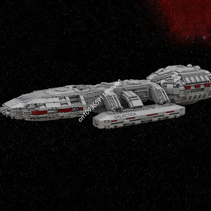 2222 قطعة سلسلة غالاكسي Battlestar Galactica سفينة الفضاء نموذج Moc اللبنات التراص الطوب الإبداعية لعبة طفل هدية تعليمية