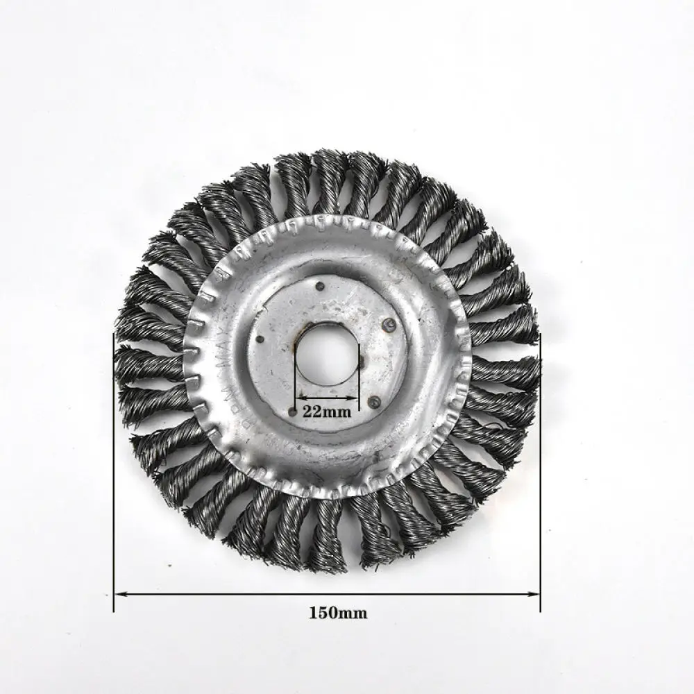 Heavy Duty Twisted Knot Steel Wire Brush For Angle Grinder Flat Type Surface Cleaning Tool Metal Rust Paint Remover Cup