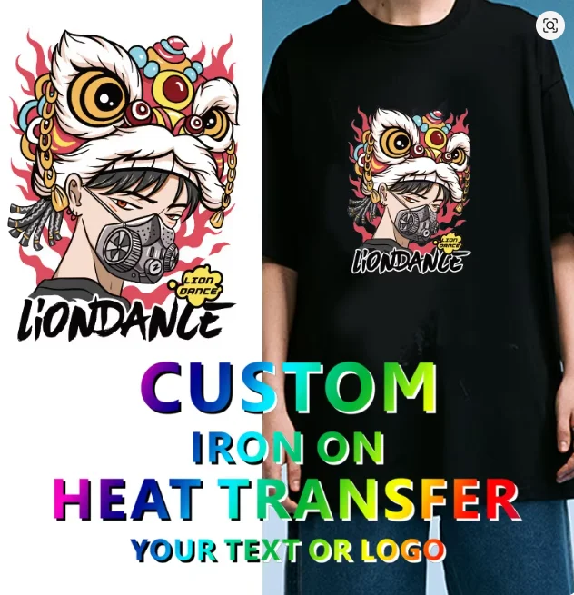Custom Your Own Design Logo Sticker Iron On Transfer For Clothing DIY Washable T-Shirts Thermal Stickers Hat Logo Heat Patches view 5