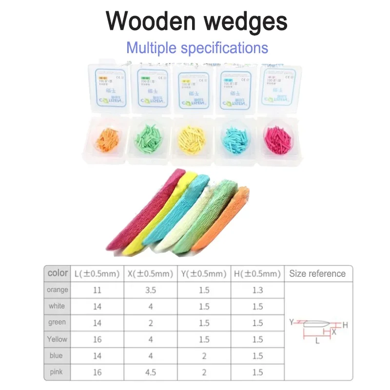 Dental Materials Wooden Wedges Oral Use Interdental Wedges Orthodontic Auxiliary Disposable