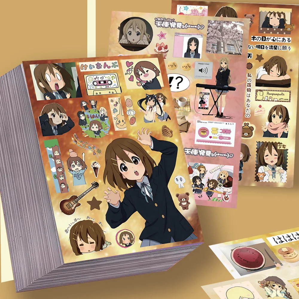 8/16 Blätter Cartoon Cute K‑ON! Puzzle-Aufkleber aus PVC-Material, personalisierte DIY-Aufkleber für Telefon, Notizbuch, Scrapbook, wasserdicht, für Kinder