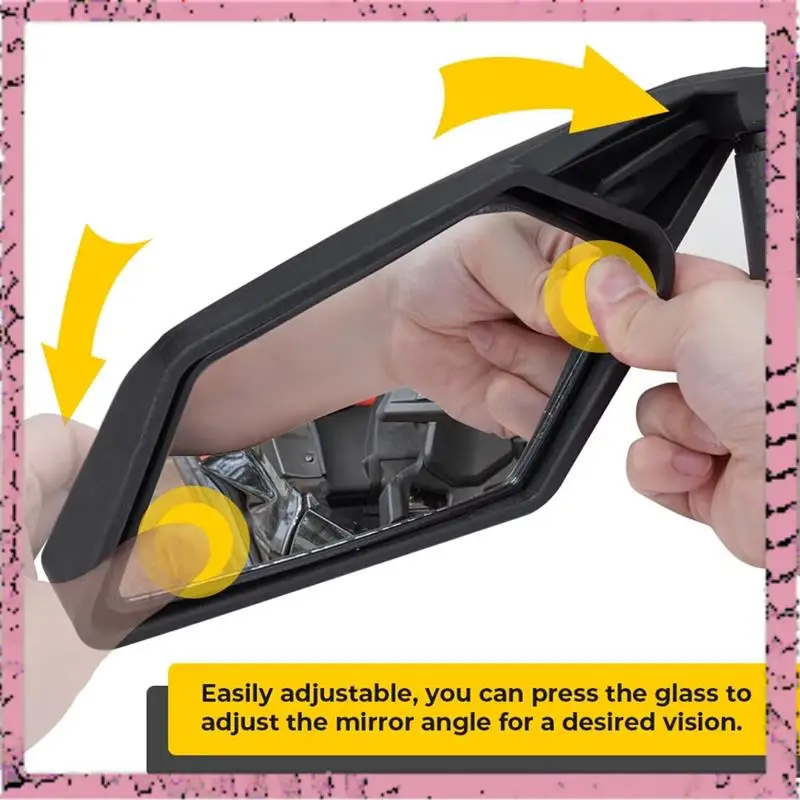 

A30M-Rearview Mirror Side View Mirrors Rearview Mirror For Can Am Maverick X3 ATV UTV Side View Mirrors Motorcycle Backup Mirror