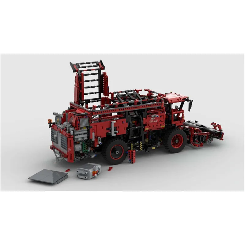 Modulaire stadsgebouw Moc-bouwstenen Suikerbiet-oogstmachine Modeltechnologie Modulaire blokken Geschenken Kerstspeelgoedsets Montage