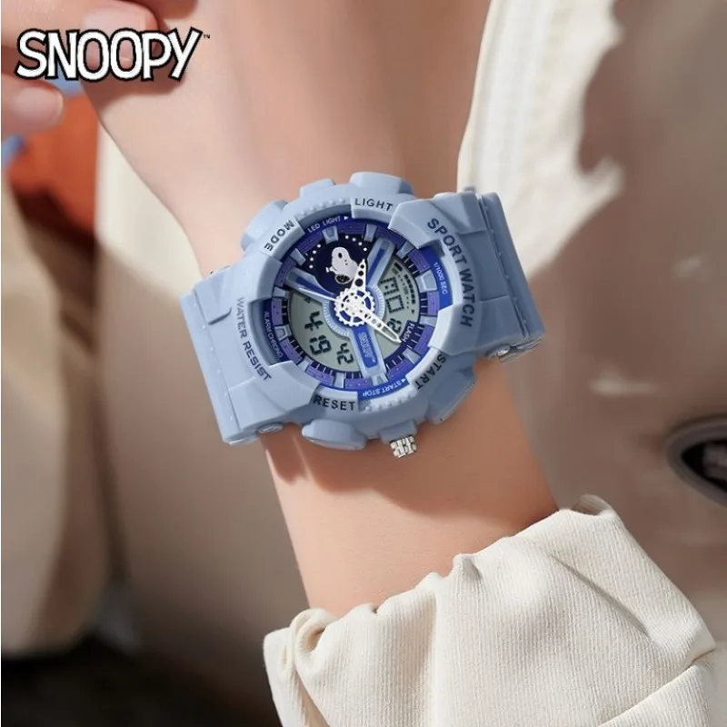 Snoopy Electronic Watch Student Korean Version of Trendy Black Technology Cool Luminous Waterproof Boy‘s’ Watches