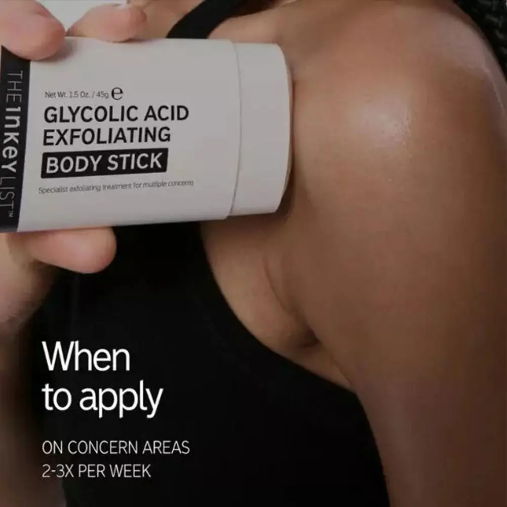 The Inkey List Glycolic Acid Exfoliating Body Stick, Skin Brightening & Smoothing Treatment, Improves Dullness Body Care