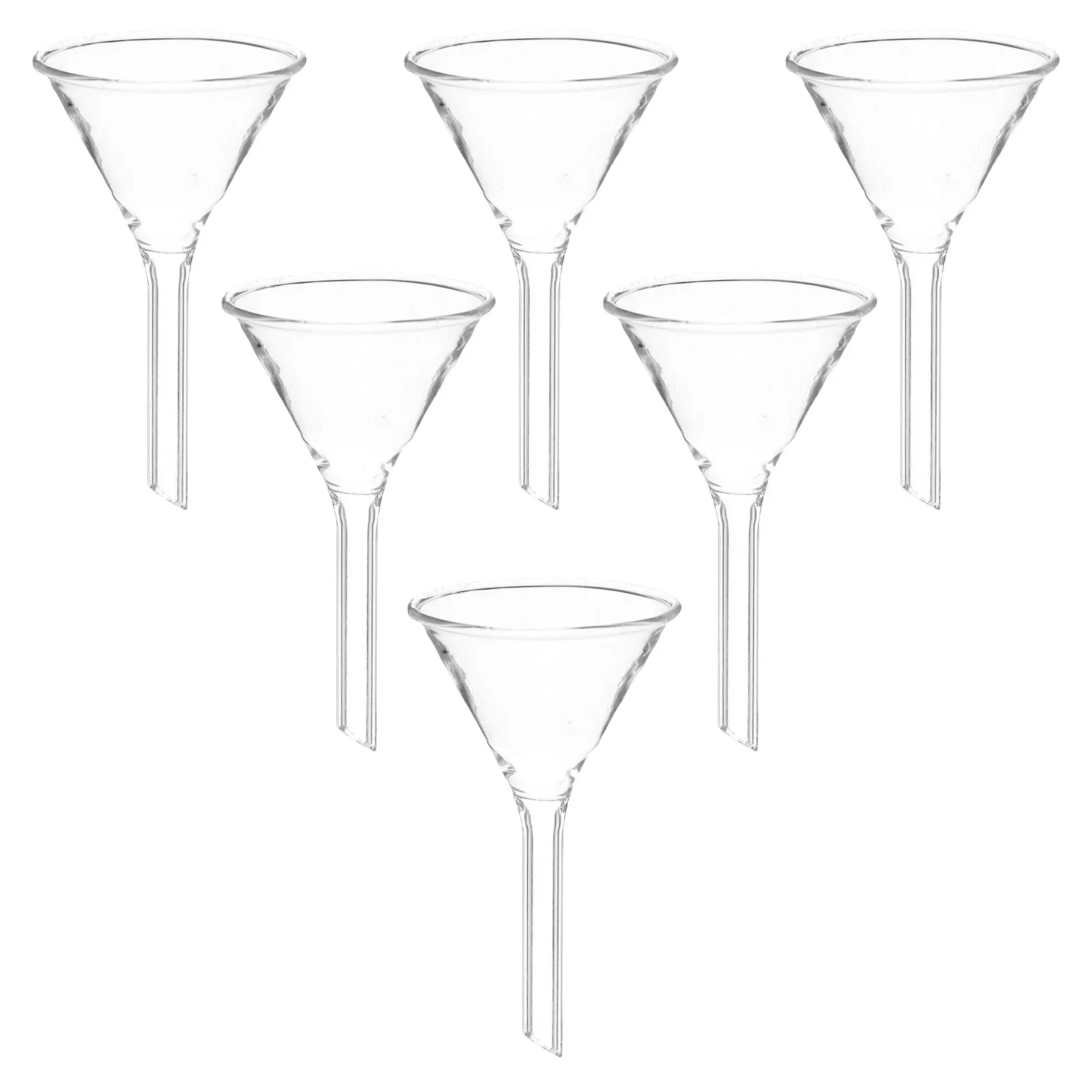 6-funis-de-vidro-borossilicato-resistente-ao-calor-com-paredes-espessas-para-uso-em-laboratorio-com-haste-curta-e-transparentes-ideais-para-aplicacoes-cientificas-quimicas-e-culinarias