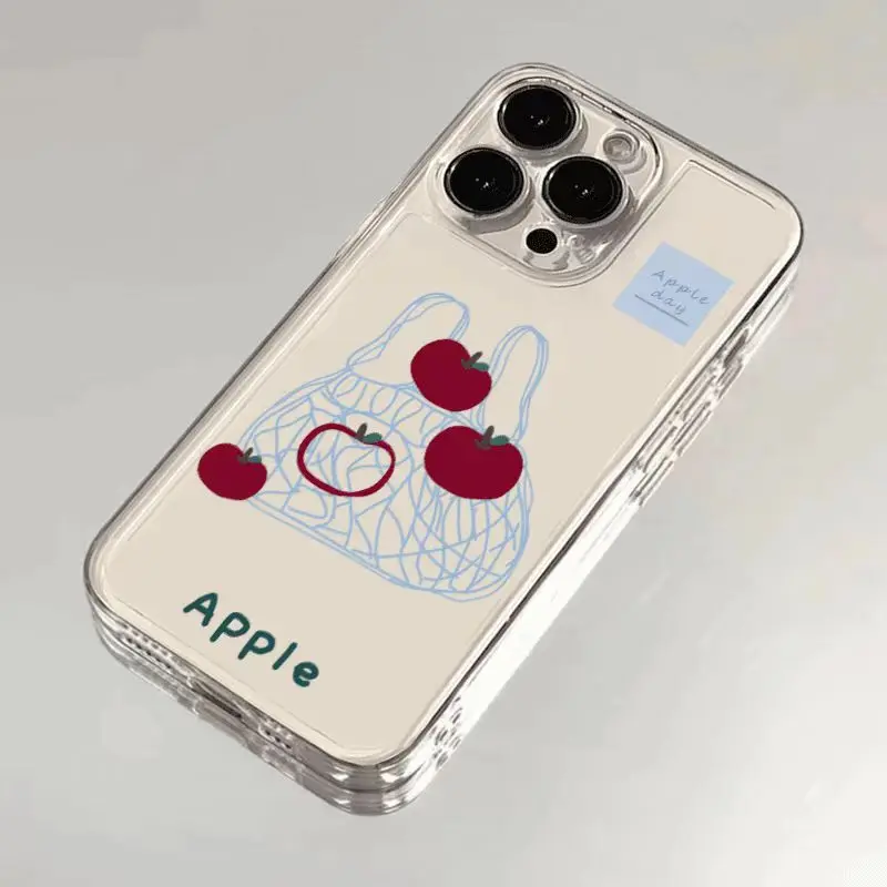 Fruite Apple Phone Case For Samsung S26 S25 S24 S23 S22 S21 S20 FE Note20 Note10 Plus Ultra Lite Edge 5G Clear Soft TPU Cover