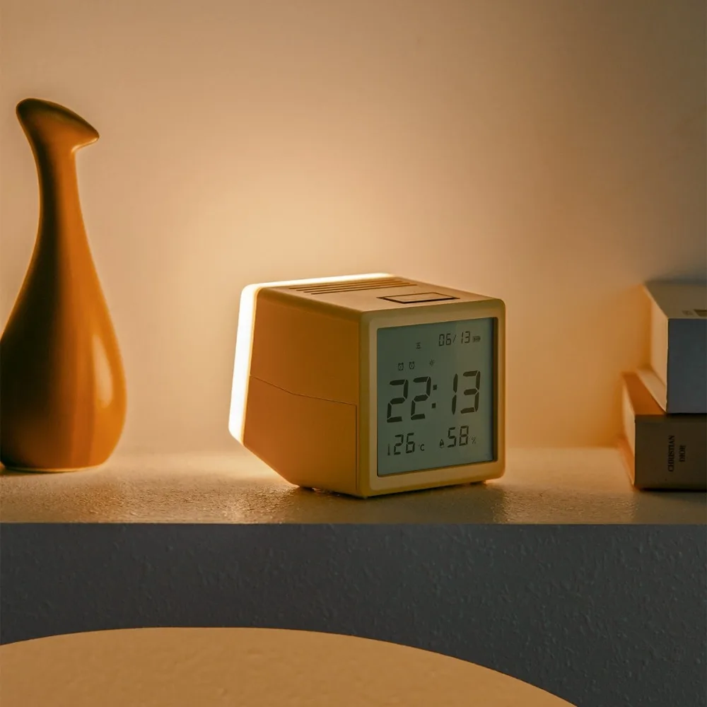 

NEW HBK Clock & Lamp Seesaw Alarm Clock Night Light Backlight Type-C Multifunctional Clock Desktop Creative Ornament 1200mAh