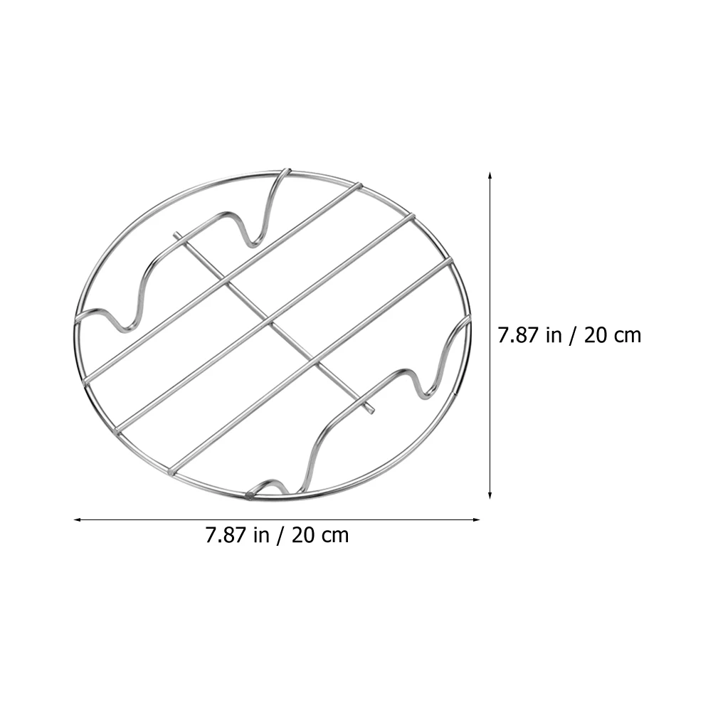 

2pcs Stainless Steel Steaming Rack Egg Steam Holder Multi-Functional Food Steam Utensil Kitchen Cookware Storage Stand Heat