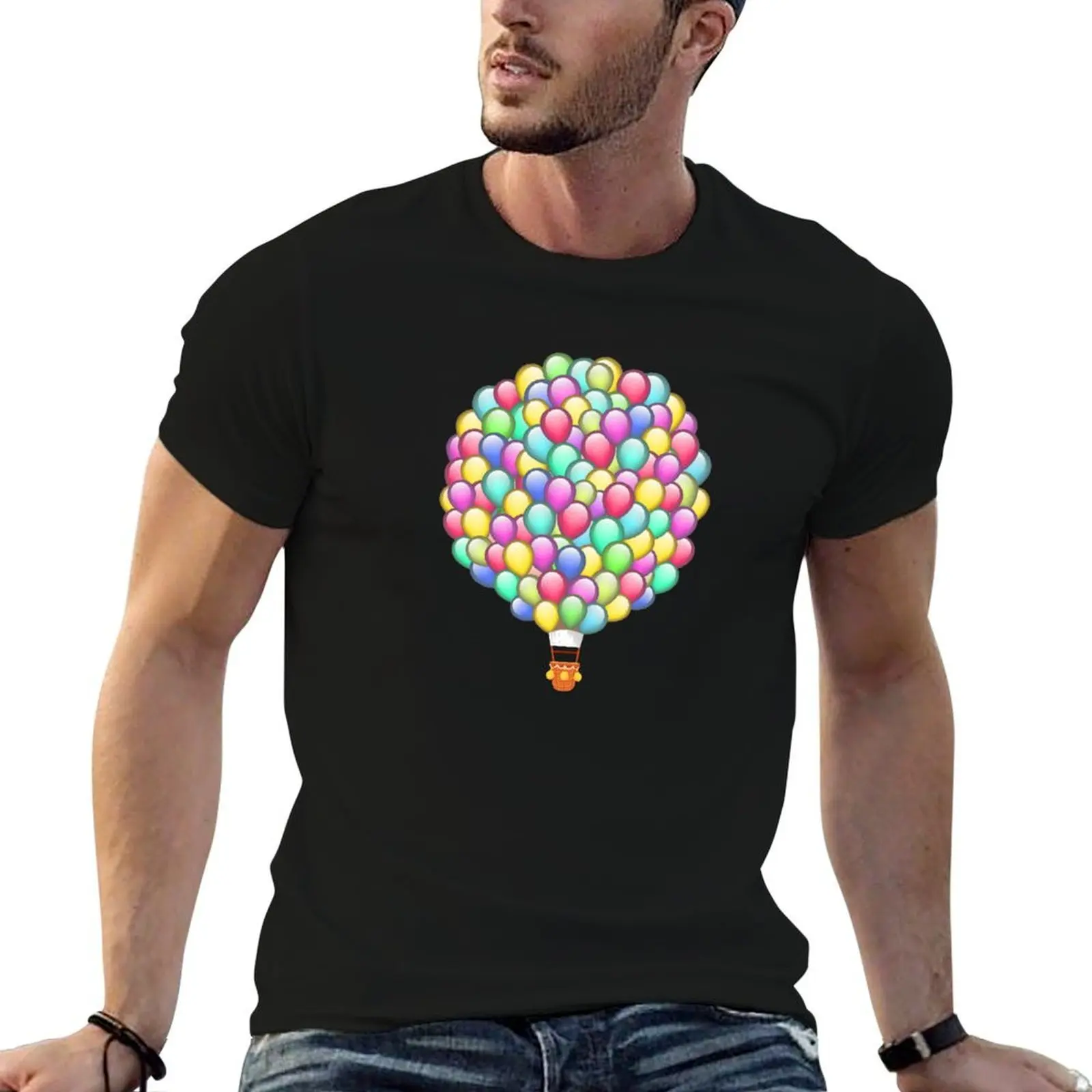 Hot Air Balloon Helium Balloons Bouquet Balloonist Circus T-Shirt man tshirt cotton tshirt 100% essential t shirt T-shirt