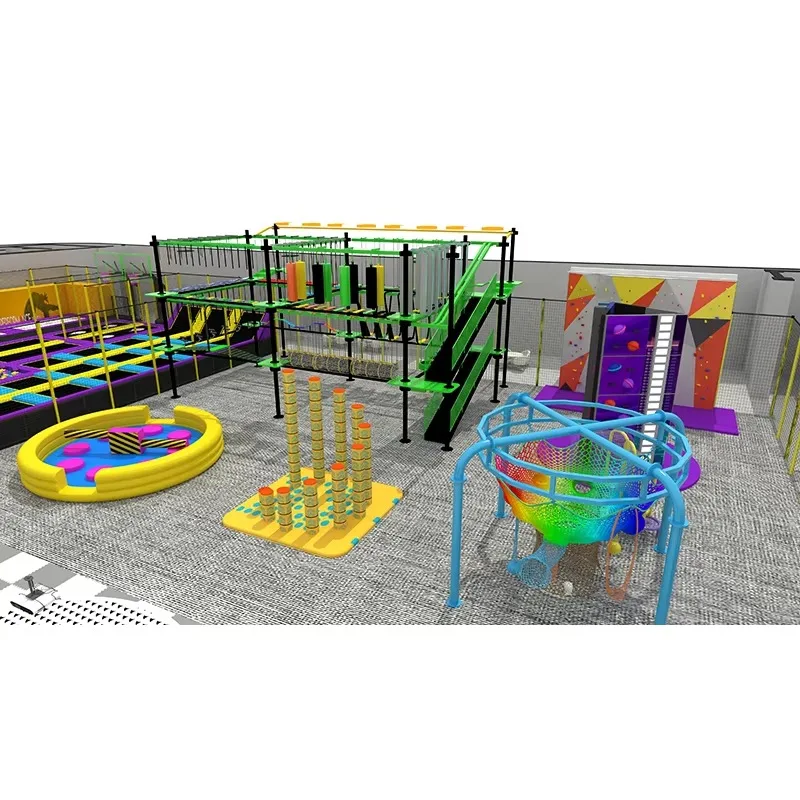 

Factory-customized High-quality Rope Courses, Popular for Commercial Children's Indoor Playgrounds