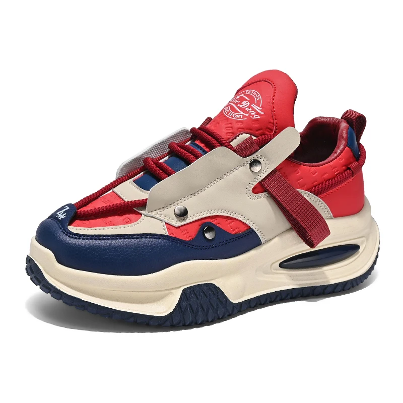 

Increase men's sports shoes new large size fashion casual shoes men's platform running sneakers men's punk shoes loafers