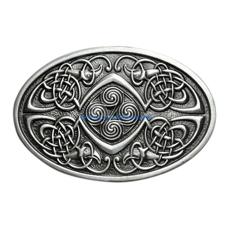 573B حزام أبازيم تخريمية هدية للأب المعلم الأزهار حزام مشبك للرجال خمر المعادن النقش بوهو الأزهار